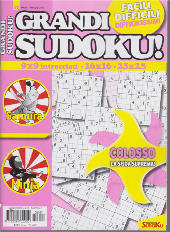 Grandi Sudoku - n. 57 - aprile - maggio 2020 - bimestrale - 