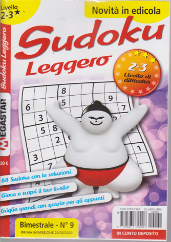 Sudoku Leggero - Liv.2-3 - n. 9 - bimestrale - 23/3/2020 - 