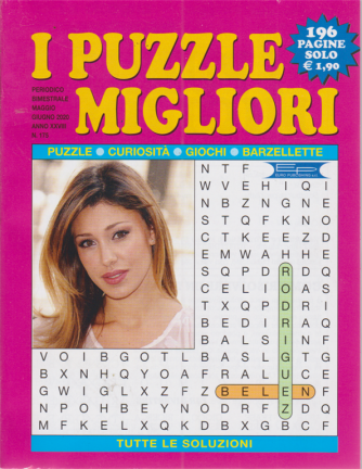 I puzzle migliori - n. 175 - bimestrale - maggio - giugno 2020  - 196 pagine