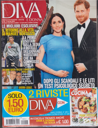 Diva E Donna+ - Cucina - n. 13 - settimanale femminile - 2 aprile 2019 - 2 riviste Diva + 1 Diva e Donna cucina