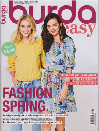 Burda Easy - Fashion Spring - n. 1 - 15/4/2020 - bimestrale