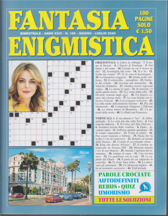 Fantasia Enigmistica - n. 165 - bimestrale - giugno - luglio 2020 - 100 pagine