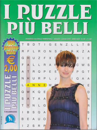 I puzzle piu' belli -n. 69 - trimestrale - maggio - luglio 2020 - 100 pagine 
