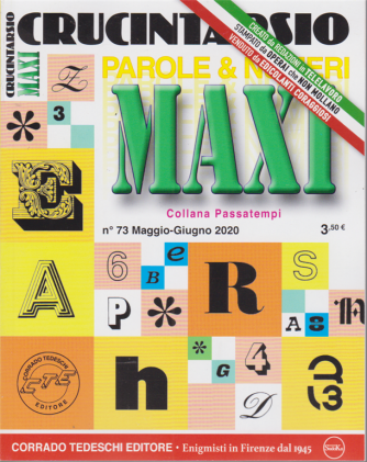Maxi Crucintarsio - n. 73 - maggio - giugno 2020 - trimestrale - 