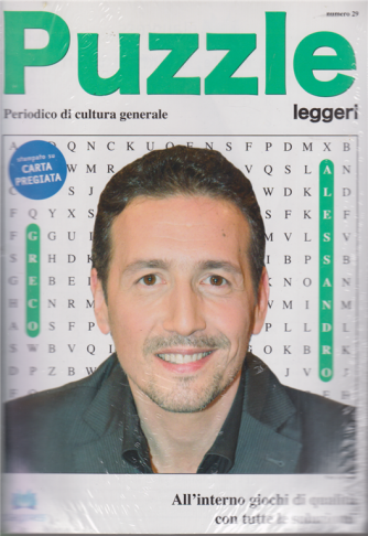 Puzzle leggeri + Raccolta Solo Puzzle - n. 29 - Greco Alessandro - 2 riviste + penna