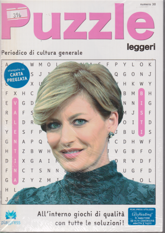 Puzzle leggeri + Raccolta Facile enigmistica - n. 30 - Valentina Bisti - 2 riviste + penna