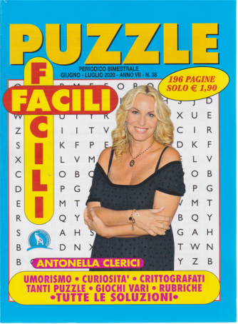 Puzzle Facili Facili - n. 38 - bimestrale - giugno - luglio 2020 - 196 pagine