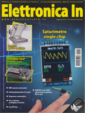 Elettronica In - n. 245 - maggio - giugno 2020 - mensile 