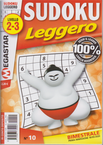 Sudoku Leggero - Liv.2-3 - n. 10 - bimestrale - 18/5/2020 - 