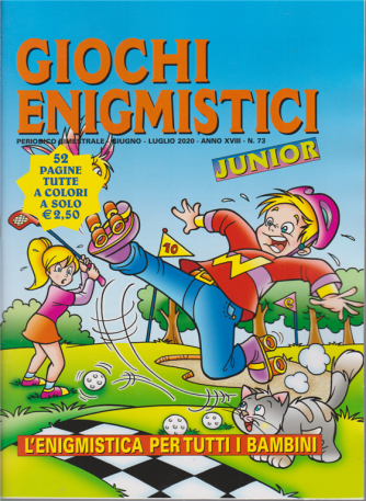 Giochi Enigmistici junior - n. 73 - bimestrale - giugno - luglio 2020 - 52 pagine tutte a colori