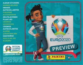 Confezione BUSTINE FIGURINE EURO 2020 PREVIEW