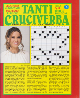 Tanti Cruciverba - n. 131 - bimestrale - luglio - agosto 2020 .- 