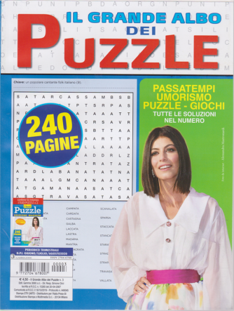 Il Grande Albo dei puzzle - n. 3 - trimestrale - giugno - luglio - agosto 2020 - 240 pagine