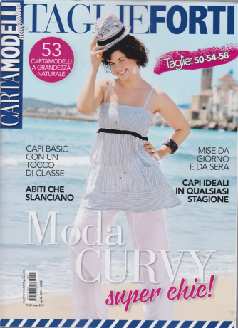 Cartamodelli magazine - Taglie forti - n. 15 - aprile 2019 - taglie: 50 - 54 - 58