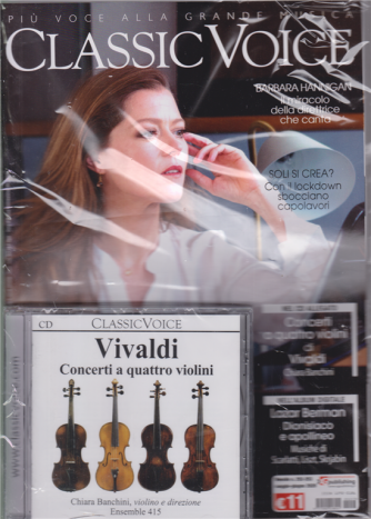 Classic Voice - n. 253 - maggio - giugno 2020 - mensile rivista + cd Vivaldi - Concerti a quattro violini