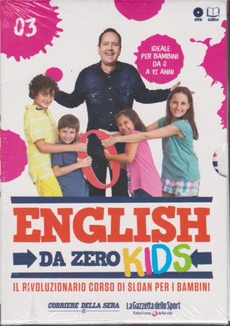English da Zero Kids -n. 3 - settimanale - dvd + libro