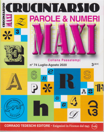 Maxi Crucintarsio - n. 74 - luglio - agosto 2020 - trimestrale - 
