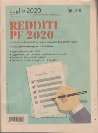 Redditi PF 2020 - n. 3 - luglio 2020 - mensile