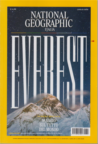 National Geographic - Everest - Numero speciale: viaggio sul tetto del mondo - n. 1 - mensile - 3 luglio 2020 - 