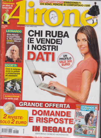 Airone - n. 456 - aprile 2019 - mensile + Domande & Risposte  - 2 riviste