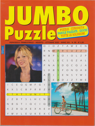 Jumbo Puzzle - n. 58 - trimestrale - agosto - ottobre 2020 - 