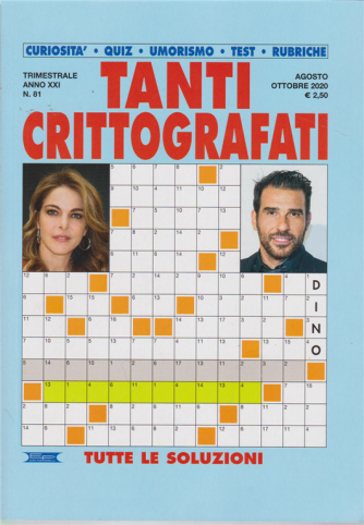 Tanti Crittografati - n. 81 - trimestrale - agosto - ottobre 2020