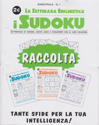 Raccolta La settimana enigmistica - i sudoku - n. 1 - bimestrale - luglio - agosto 2020