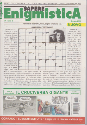 Settimana Sudoku Speciale - Sapere enigmistica - n. 4 - agosto 2020 - mensile