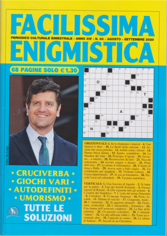Facilissima Enigmistica - n. 80 - bimestrale - agosto - settembre 2020 - 68 pagine