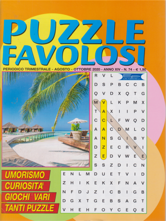 Puzzle Favolosi - n. 74 - trimestrale - agosto - ottobre 2020 - 