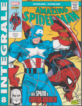 Marvel Integrale - Spider man 8 - Fate spazio a Capitan America! - mensile - 30 luglio 2020 - 