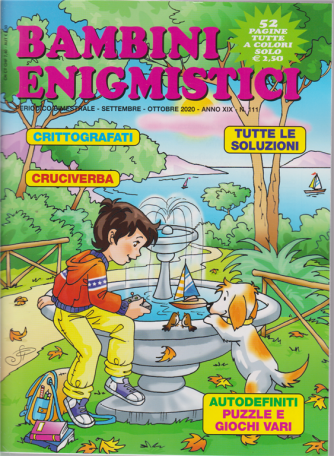 Bambini Enigmistici - n. 111 - bimestrale - settembre - ottobre 2020 - 52 pagine tutte a colori
