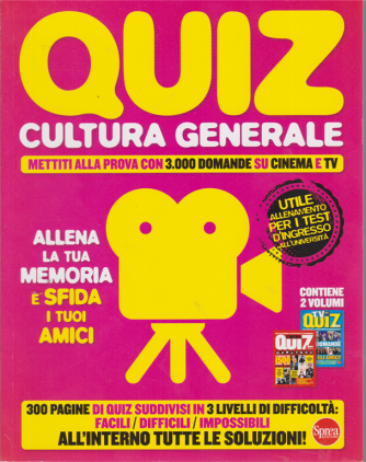 Quiz  cultura generale - n. 1 - bimestrale - agosto - settembre 2020 - 