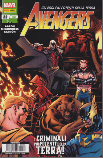 Avengers - n. 126 - mensile - 13 agosto 2020 - I criminali più potenti della terra!