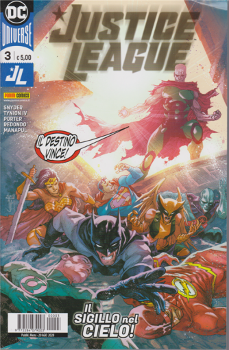 Justice League - n. 3 - Il sigillo nel cielo! -  mensile - 20 agosto 2020 - 