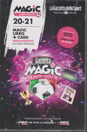 Magic campionato 20-21 - magic libro + card abbonamento all'area premium - n. 1 - mensile - 