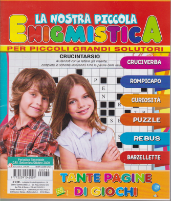 La Nostra Piccola Enigmistica - n. 38 - bimestrale - settembre - ottobre 2020 - 
