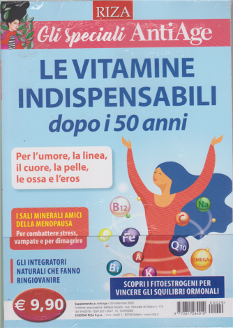 AntiAge - Gli speciali di AntiAge - Le vitamine indispensabili dopo i 50 anni - n. 29 - settembre 2020 - 