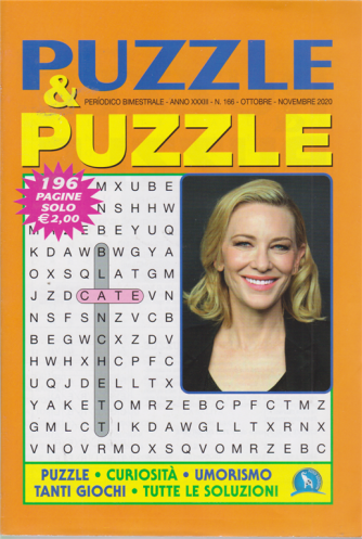 Puzzle & Puzzle - n. 166 - bimestrale - ottobre - novembre 2020 - 196 pagine