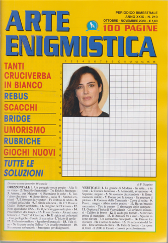 Arte Enigmistica - n. 210 - bimestrale - ottobre - novembre 2020 - 100 pagine