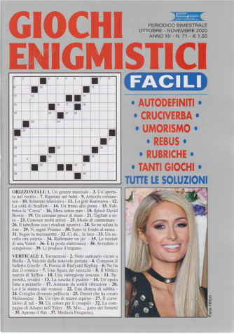 Giochi Enigmistici Facili - n. 71 - bimestrale - ottobre - novembre 2020