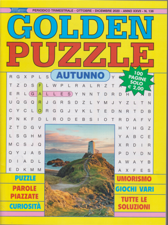 Golden Puzzle - n. 136 - trimestrale - ottobre - dicembre 2020 - 100 pagine