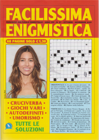 Facilissima Enigmistica - n. 81 - bimestrale - ottobre - novembre 2020 - 68 pagine