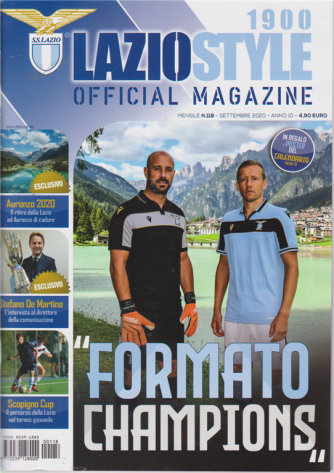 Lazio Style 1900 -  Official Magazine - n. 118 - mensile - settembre 2020