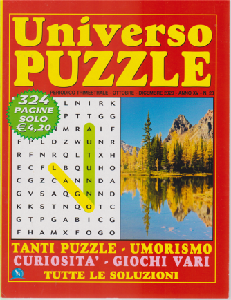 Universo Puzzle - n. 23 - trimestrale - ottobre - dicembre 2020 - 324 pagine