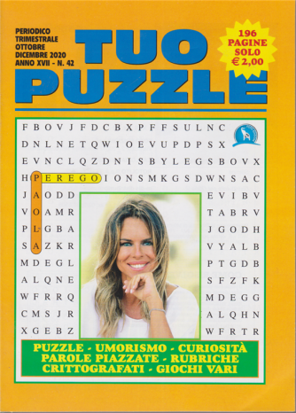 Tuo Puzzle - n. 42 - Paola Perego - trimestrale - ottobre - dicembre 2020 - 196 pagine