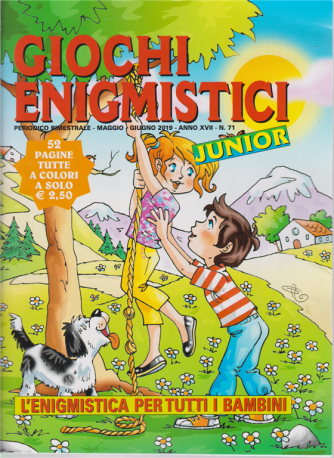 Giochi Enigmistici junior - n. 71 - bimestrale - maggio - giugno 2019 - 52 pagine tutte a colori