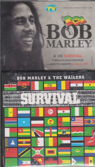 Gli speciali musicali di Sorrisi n. 12 - 2/10/2020 - Bob Marley - 6° CD Survival - formato maxi digipack + libretto inedito