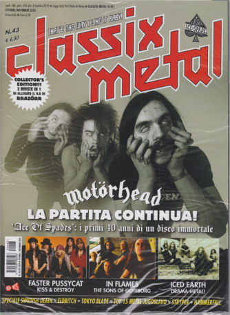 Classix! Metal - Motorhead - n. 43 - ottobre - novembre 2020 - bimestrale - 2 riviste