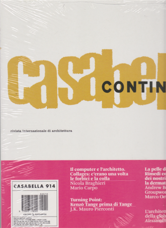 Casabella - n. 914 - 10/2020 - italiano - inglese - 